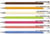 Gelschrijver Pentel Mattehop K110 Original set à 7 kleuren