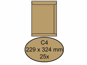 ENVELOP CLEVERMAIL AKTE C4 229X324 80GR 25ST BRUIN artikel afbeelding
