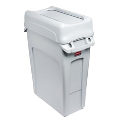 Afvalbak voor kringloopmateriaal SLIM JIM® inhoud 60 l, tuimeldeksel grijs
