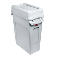 Afvalbak voor kringloopmateriaal SLIM JIM® inhoud 60 l, tuimeldeksel grijs