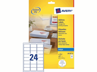 ETIKET AVERY J8159-40 63.5X33.9MM 960ST artikel afbeelding