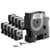 Labeltape Dymo LabelManager D1 polyester 19mm zwart op wit 10 stuks