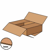 Kartonnen doos 305x220x075 mm, bruin, enkelgolf 3 mm, Fefco 0201, A4 artikel afbeelding