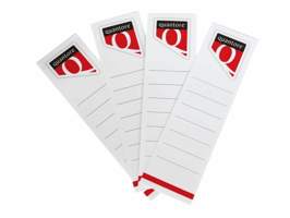 Rugetiket Quantore breed 58x190mm zelfklevend wit 10 stuks