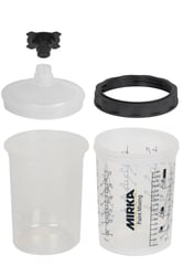 Paint Cup System 850ml, Filter Lid 125µm, 50/pack