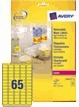 ETIKET AVERY L7651Y-100 38.1X21.2MM NEON GEEL artikel afbeelding