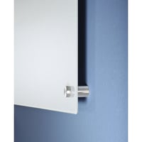 Glazen whiteboard, complete set glasoppervlak, wit (Bordhoogte: 600 mm; Breedte: 900 mm; Gewicht: 6.2 kg; Hoogte: 600 mm)