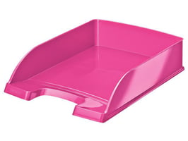 Leitz WOW Brievenbak, Polystyreen, 255 x 70 x 357 mm, Metallic Roze