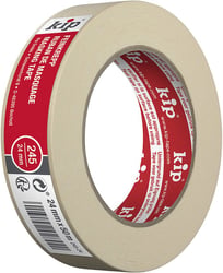Kip 245 Masking tape premium plus - beige. Breedte 24mm x lengte 50m artikel afbeelding