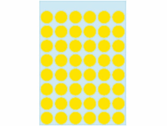 ETIKET HERMA 1861 ROND 12MM 240ST GEEL artikel afbeelding
