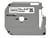Labeltape Brother P-touch M-K231 ongelamineerd 12mm zwart op wit