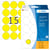 Etiket HERMA 2271 rond 32mm geel 480 stuks