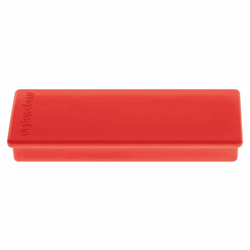 Rechthoekige magneet, b x l x h = 19x54x8 mm, VE = 60 stuks, rood
