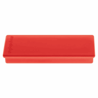 Rechthoekige magneet, b x l x h = 19x54x8 mm, VE = 60 stuks, rood