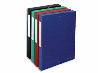 Exacompta Nature Future A4 Documentenbox, 320 x 240 x 40 mm, Karton, 600 g/m², Blauw (pak 10 stuks) artikel afbeelding