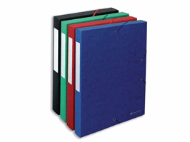 Exacompta Nature Future A4 Documentenbox, 320 x 240 x 40 mm, Karton, 600 g/m², Blauw (pak 10 stuks)