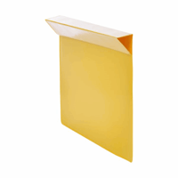 Etikethoezen, VE = 100 stuks voor houten opzetrand voor papierformaat A (Breedte: 235 mm; Hoogte: 165 mm; Kleur: Geel; Voor papierformaat: A5 liggend)