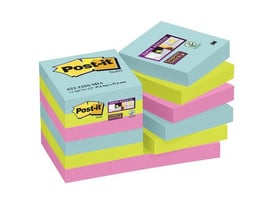 Post-it Super Sticky Notes Miami 47,6 x 47,6 mm (pak 12 stuks)