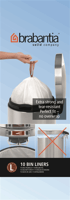 Afvalzak 40-45 liter met trekbandsluiting (L), Brabantia, kleur wit, model VB 371547