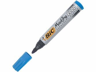 BiC Permanent marker Marking 2000 1,7 mm, blauw (pak 12 stuks) artikel afbeelding