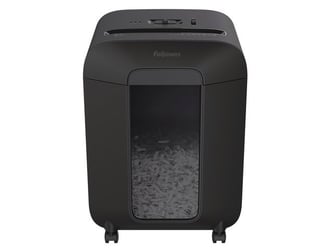 Fellowes Powershred® LX85 Cross-Cut Papierversnipperaar, P4 Cross-Cut snippers, 12 vellen, Zwart artikel afbeelding