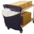 Racksack® voor transportwagens met 1 vak blauw