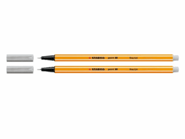 Fineliner STABILO point 88/94 fijn lichtgrijs