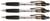 Balpen Quantore Grip drukknop zwart medium