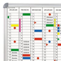 Planbord jaarplanner, weergave 12 maanden breedte (Breedte: 900 mm; Gewicht: 4.26 kg; Hoogte: 600 mm)