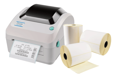 Labelprinter + etiketten