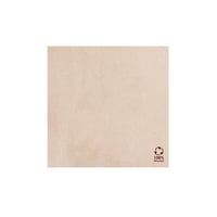 Servet gerecycled/ongebleekt 20x20cm ¼ vouw double point