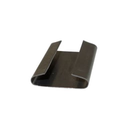 Sluitzegels voor staalband, lengte 27 mm breedte 16 mm, van metaal, VE = 1000 stuks