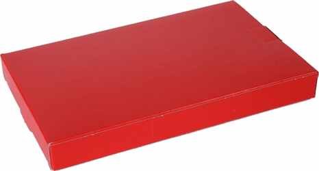 Brievenbusdoos A5 255x160x28mm Rood 650 grm Verpakt per 75 stuks artikel afbeelding