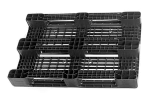 Euro exportpallet 1200 x 800 x 150 mm 3 sleeplatten Zwart
