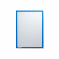 Magnetische infohoes A4, b x h = 225x312 mm frame (Aantal zichtmappen: 10 st.; Framekleur: blauw; Staffel: 1 Pak à 10 Stuks)