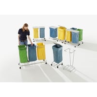Recycling-afvalzakstandaard zonder deksel voor inhoud 2x70 l