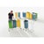 Recycling-afvalzakstandaard zonder deksel voor inhoud 1x120 l, met standaard staalbuis, met poedercoating