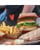FSC® kraft hamburgerbox 116x120x70mm