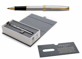Rollerpen Parker Sonnet steel GT fijn