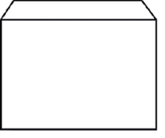Envelop Quantore bank C6 114x162mm wit 25 stuks