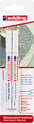 Viltstift edding 780 lakmarker rond 0.8mm blister à 2 stuks wit artikel afbeelding