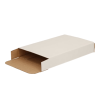 Brievenbusdoos A6 met zijklep, 155x110x26mm binnenmaat, wit