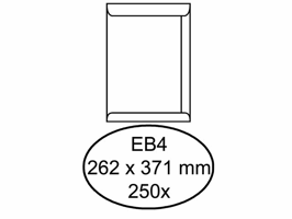 Envelop Quantore akte EB4 262x371mm wit 250stuks