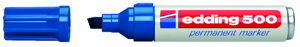 Edding Permanent marker 500 2 - 7 mm, blauw (pak 10 stuks) artikel afbeelding