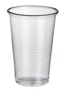 Glasheldere beker voor koude dranken