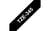 Brother TZe tape voor P-Touch 18 mm, wit op zwart