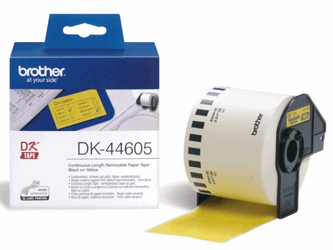 LABEL ETIKET BROTHER DK-44605 62MMX30.48M GEEL artikel afbeelding