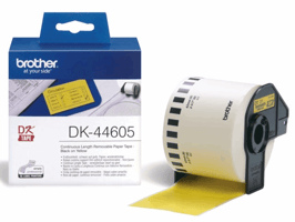 Etiket Brother DK-44605 62mm thermisch 30-meter geel papier