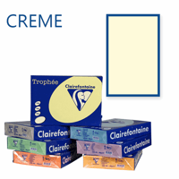 Clairefontaine Trophee kopieerpapier A4 210x297 80 g/m². Kleur: Ivoor. Artikelcode: 1871 (Doos à 5 Pak à 500 Vel)