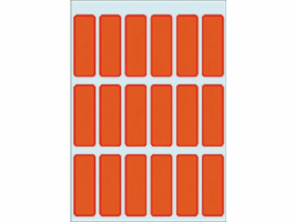 Etiket HERMA 3652 12x34mm rood 90 stuks